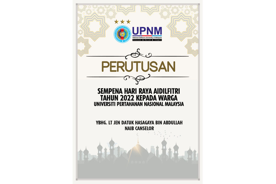 Perutusan YBhg. Lt Jen Datuk Hasagaya bin Abdullah, NC Sempena Hari Raya Aidilfitri Tahun 2022